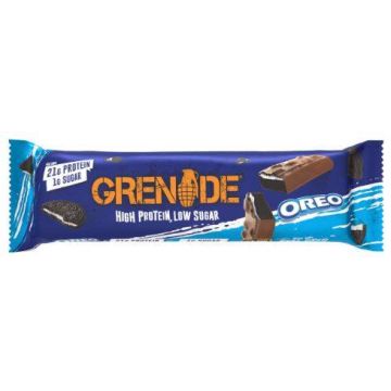 Baton Proteic Cu Aroma De Biscuiti Oreo, Grenade High Protein, Low Sugar 60G - GNC