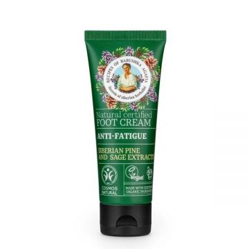 Crema pentru picioare, anti oboseala cu extract de Pin si Salvie, 75 ml, Bunica Agafia