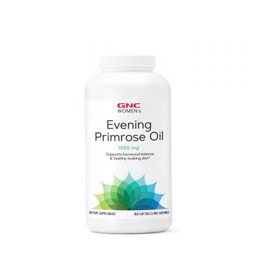 GNC Women`s Evening Primrose Oil 1300 mg, Ulei de Luminita Noptii, 180 cps