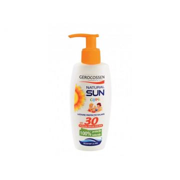 Lotiune cu protectie solara pentru copii SPF 30 Natural Sun, 200ml - Gerocossen