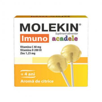 Molekin Imuno aroma de citrice 4ani+ x 12acadele, Zdrovit