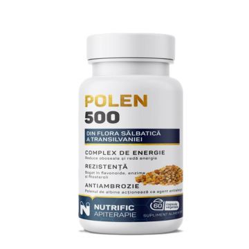 Polen, 500 mg, 60 capsule vegetale, Nutrific
