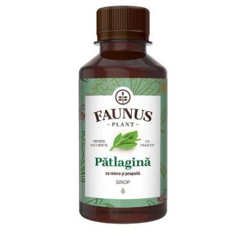 Sirop Platagina cu miere si propolis, 200ml - Faunus Plant