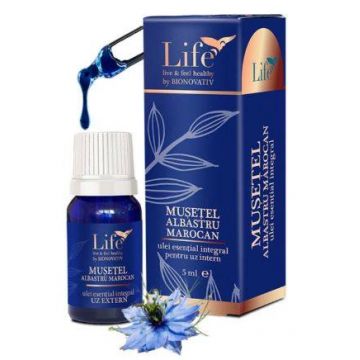 ULEI ESENTIAL INTEGRAL DE MUSETEL ALBASTRU MAROCAN, 5 ML, BIONOVATIV