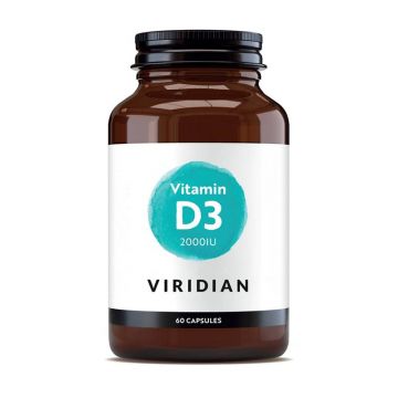 Vitamin D3 2000UI, 60 capsule - Viridian