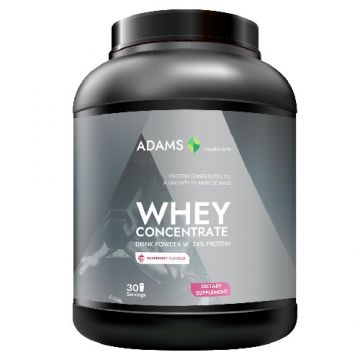 Whey Concentrate Protein (zmeura), 908gr, Adams Supplements