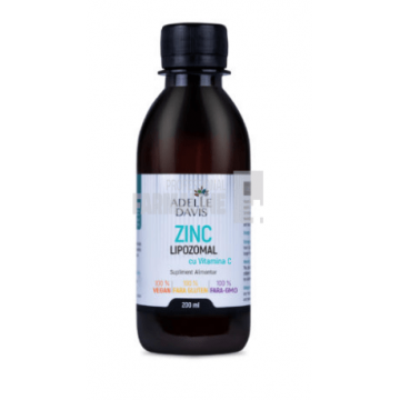 Adelle Davis Zinc Lipozomal cu Vitamina C 200 ml