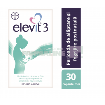 Elevit 3 - Multivitamine pentru perioada postnatala si de alaptare – 30 capsule