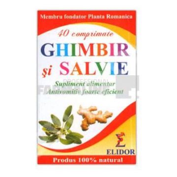 Elidor Ghimbir si salvie 20 comprimate