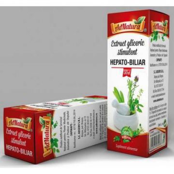 Extract Gliceric Stimulent Hepato-Biliar AdNatura 50 ml