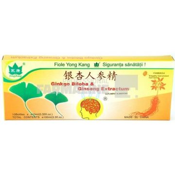 Ginkgo Biloba & Ginseng extractum 10 fiole