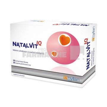 Natalvit IQ 30 comprimate filmate + 30 capsule gelatinoase moi