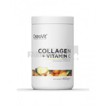 OstroVit Colagen + Vitamina C Aromă de Ananas 400g