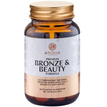 Premium Bronze & Beauty Formula- 60 capsule pentru un bronz sănătos, o piele tânără și păr frumos