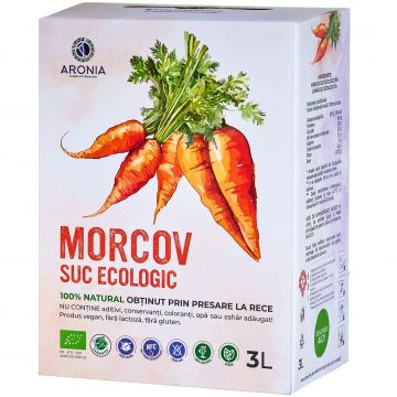 Suc de Morcovi 100% Natural și Ecologic la 3L (RO-ECO-029)
