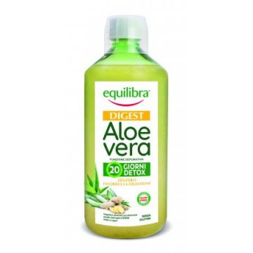 Aloe Vera Digest cu extract de ghimbir , EQUILIBRA, 1000 ml