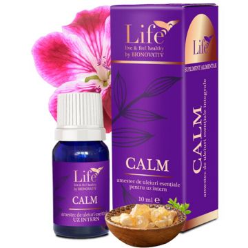 Calm, amestec de uleiuri esentiale, 10 ml, Bionovativ