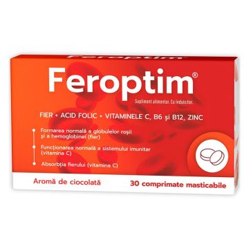 Feroptim 30 comprimate masticabile Zdrovit