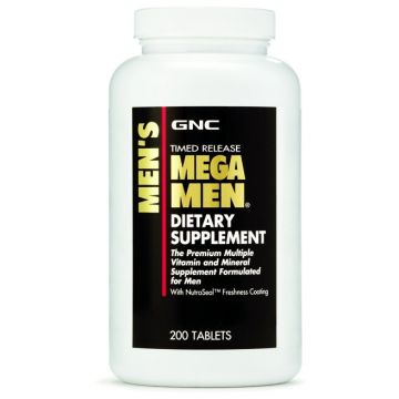 Gnc Men's Mega Men Multivitamin, Complex De Multivitamine Pentru Barbati, 200 Tb