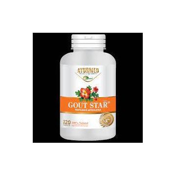 GOUT STAR, scade acidul uric in guta, tablete, AYURMED 120 tablete