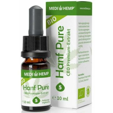 Hemp Pure 5% CBD bio, 10ml, Medihemp