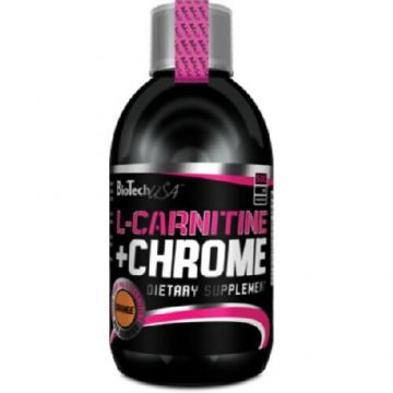 L-Carnitine+CHROME 35000 MG 500ML Portocala BiotechUSA