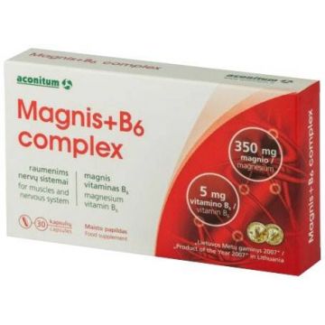 Magnis + B6 complex, 30 capsule, Aconitum