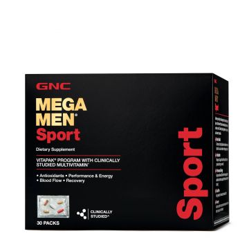 Mega Men Sport Vitapak Program, Complex De Multivitamine Pentru Barbati Vitapak, 30 Pachetele - GNC
