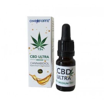 Oncoforte CBD ULTRA Medium 15%, Ulei de Cânepă cu cannabidiol 15%, 10 ml