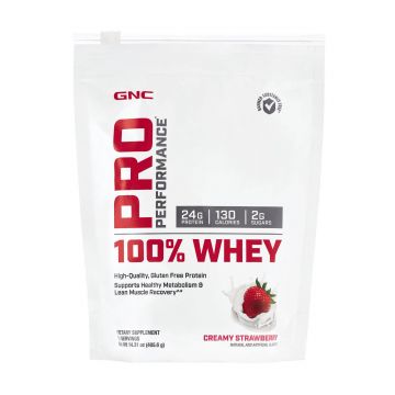 Proteina Din Zer, Cu Aroma De Capsuni, Pro Performance 408g -GNC