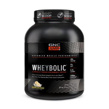 Proteina Din Zer Cu Aroma De Milkshake De Banane, Wheybolic 1300g - GNC