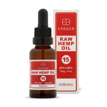Raw Hemp Oil 15%, 10 ml , 1500 Mg CBD + CBDa