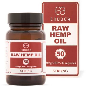 Raw Hemp Oil Capsule, 50mg 30 capsule , 1500 mg CBD + CBDa