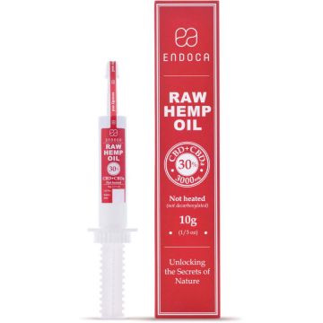 Raw Hemp Oil Extract 30%, 10g , 3000mg CBD + CBDa