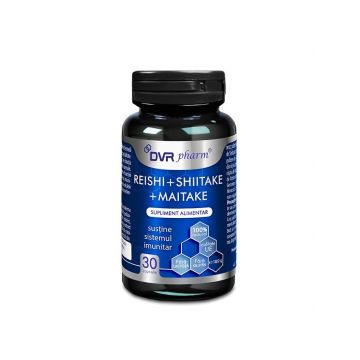 REISHI + SHIITAKE + MAITAKE, 30 capsule, DVR Pharm