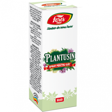 Spray pentru gat Plantusin, 20 ml, Fares