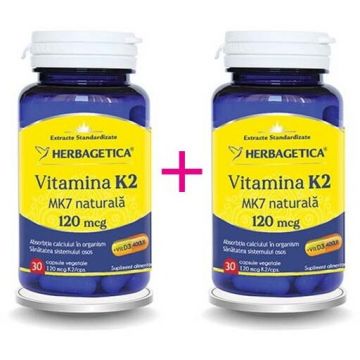 Vitamina K2 MK7 naturala, 30+30 capsule