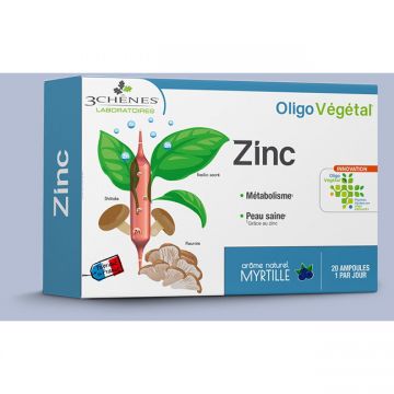 Zinc x 20 fiole 3 Chenes