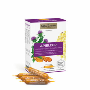 APIELIXIR protectie hepatica si detoxifiere 10 fiole x 10 ml
