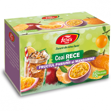 Ceai rece cu fructul pasiunii si mandarine