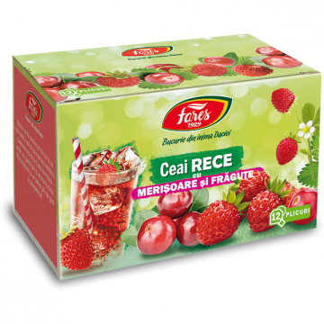 Ceai rece cu merisoare si fragute