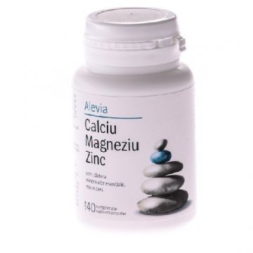 Calciu+magneziu+Zinc 40cpr Alevia
