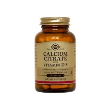 Calcium Citrate + D3 60tab Solgar