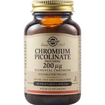 Chromium Picolinate 200mg 90cps, Solgar Chromium Picolinate 200mg 90cps, Solgar