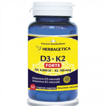 D3+K2 Forte 60cps Herbagetica