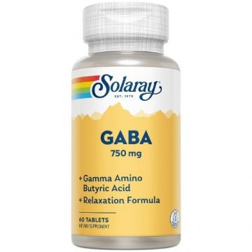 GABA 750mg, 60 tab, Solaray