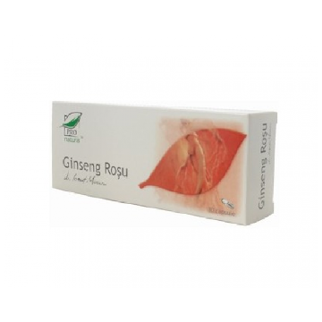 Ginseng Rosu, 30cps, Pro Natura Ginseng Rosu, 30cps, Pro Natura