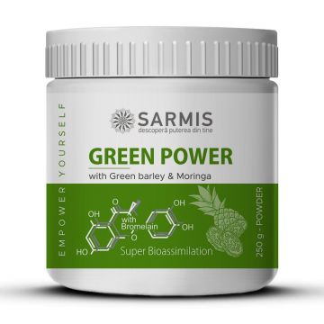 Green Power cu Bromelaina - pulbere - 300 g