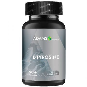 L-Tyrosine 500mg 90cps, Adams Supplements