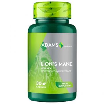 Lion`s Mane 500mg 30cps, Adams Supplements